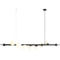 Aldex Wave lampa wisząca 7x10 W czarna 1115T1