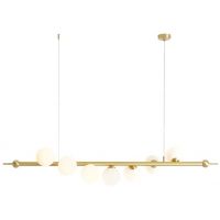 Aldex Wave lampa wisząca 7x10 W złota 1115T40