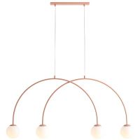 Aldex Una lampa wisząca 4x10 W koralowa 1116L11_S