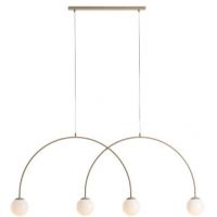 Aldex Una lampa wisząca 4x10 W beżowa 1116L17_L
