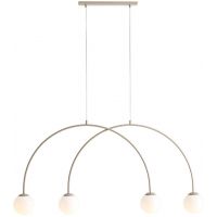 Aldex Una lampa wisząca 4x10 W beżowa 1116L17_S