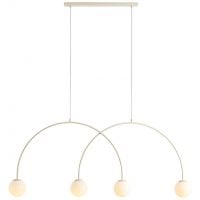 Aldex Una lampa wisząca 4x10 W kremowa 1116L9_L