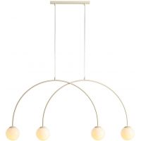 Aldex Una lampa wisząca 4x10 W beżowa 1116L9_S