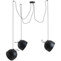Aldex Noor lampa wisząca 3x15 W czarna 1122E_1