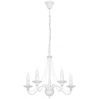 Aldex Róża lampa wisząca 5x10 W biała 397F