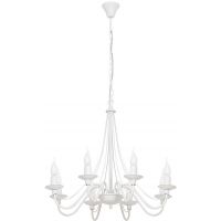 Aldex Róża lampa wisząca 8x10 W biała 397P