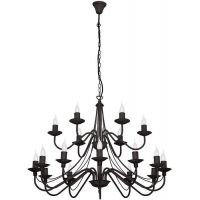 Aldex Róża lampa wisząca 18x10 W czarna 397S1