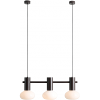 Aldex Flo III lampa wisząca 3x10 W brązowa 7000E28_S