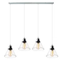 Altavola Design New York Loft No. 1 lampa wisząca 4x40W chrom/transparent LA034/CL4_chrom