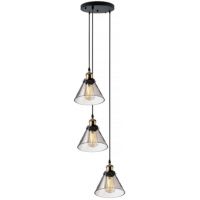 Altavola Design New York Loft lampa wisząca 3x40 W mosiądz-przydymiona LA034/CO3_smoky