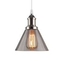 Altavola Design New York Loft lampa wisząca 1x60W chrom/dymny LA034/P_smoky_chrom