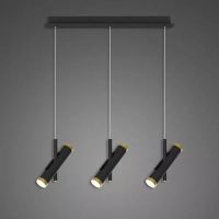 Altavola Design Lunette lampa wisząca 6x3W czarny/złoty LA062/CL3_black