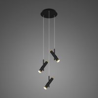 Altavola Design Lunette lampa wisząca 6x3W czarny mat/złoty LA062/P3_black
