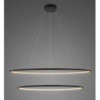 Altavola Design Ledowe Okręgi lampa wisząca 68W LED czarny LA074/P_100_in_3k_black_dimm