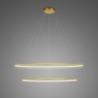 Altavola Design Ledowe Okręgi No.2 lampa wisząca 2x W złota LA074/P_100_in_4k_gold