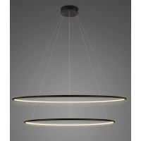 Altavola Design Ledowe Okręgi lampa wisząca 68W LED czarny LA074/P_100_in_4k_black