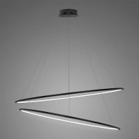 Altavola Design Ledowe Okręgi lampa wisząca 83W LED czarny LA074/P_120_in_4k_black
