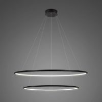 Altavola Design Ledowe Okręgi lampa wisząca 53W czarny LA074/P_80_in_3k_black