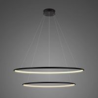 Altavola Design Ledowe Okręgi lampa wisząca 53W czarny LA074/P_80_in_4k_black_dimm