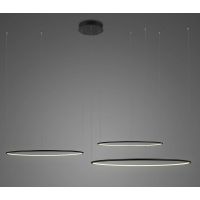 Altavola Design Ledowe Okręgi lampa wisząca 91W LED czarny LA075/CO3_100_in_3k_black