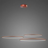 Altavola Design Ledowe Okręgi lampa wisząca 3x68 W miedź LA075/CO3_80_in_3k_copper