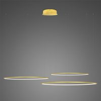 Altavola Design Ledowe Okręgi lampa wisząca 3x91 W złota LA075/CO3_100_in_3k_gold
