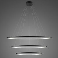 Altavola Design Ledowe Okręgi lampa wisząca 3x130 W czarna LA075/P_100_in_3k_black_dimm