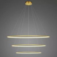Altavola Design Ledowe Okręgi No.3 lampa wisząca 91 W złota LA075/P_100_in_3k_gold