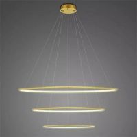 Altavola Design Ledowe Okręgi lampa wisząca ściemnialna 139 W złota LA075/P_150_in_3k_gold_dimm