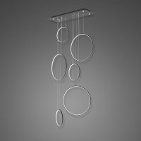 Altavola Design Ledowe Okręgi lampa wisząca 130W czarna LA076/P_90_in_4k_black