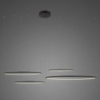 Altavola Design Ledowe Okręgi lampa wisząca 130W czarny LA084CO415010010080in3kblack