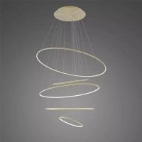 Altavola Design Ledowe Okręgi No.5 lampa wisząca 151 W złota LA085/P_120_in_3k_gold
