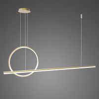 Altavola Design Linea lampa wisząca ściemnialna 23 W czarna LA087/PX143_40_4k_gold_dimm