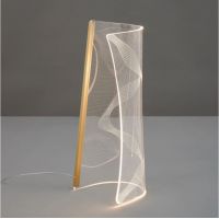 Altavola Design Cortina lampa stołowa 1x12 W przezroczysta-złota LA103/T_43_gold