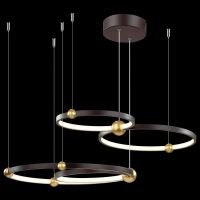 Altavola Design Aurora lampa wisząca 85W czarny mat/satynowe złoto LA112/P_50_3k_black