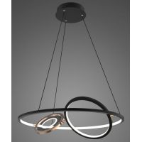 Altavola Design Seppia lampa wisząca 45W czarny/złoty LA115/P_62_1+2_3k_black_gold