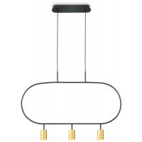 Altavola Design Luna lampa wisząca 3x3 W czarna-złota LPL338-GD