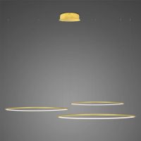 Altavola Design Ledowe Okręgi No. 3 lampa wisząca ściemnialna 113W LED złota LA075/CO3_120_in_3k_gold_dimm