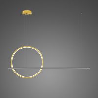Altavola Design Linea No. 2 lampa wisząca 28 W czarna/złota LA087/PX100_40_3k_gold_black
