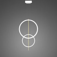 Altavola Design Linea No. 5 lampa wisząca 51 W biała/złota LA087/2P_60_40_100_3k_white_gold