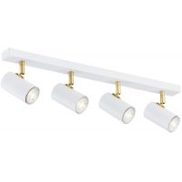 Argon Lagos lampa podsufitowa 4x5W biały/mosiądz 1689