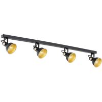 Argon Lenora lampa podsufitowa 4x7W czarny/złoty 1799