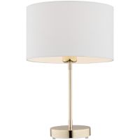 Argon Karin lampa stołowa 1x15W biały/mosiądz 4301