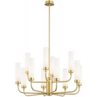 Argon Preston lampa wisząca 12x7 W biała-mosiądz 5085