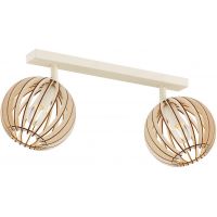 Argon Parula lampa podsufitowa 2x7W jasny brąz/beż 7163