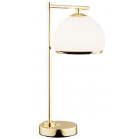 Argon Marbella Plus lampa stołowa 1x15W opal mat/mosiądz 8120