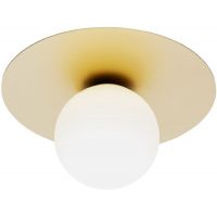 Argon Spello lampa podsufitowa 1x7W opal mat/złoty 8262