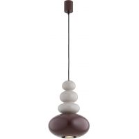 Argon Diego lampa wisząca 1x5 W brązowa-beżowa 8820