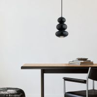 Argon Orlando lampa wisząca 1x5 W czarna 8827