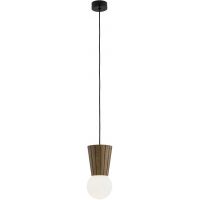Argon Volante lampa wisząca 1x6 W drewno-opal 8952
